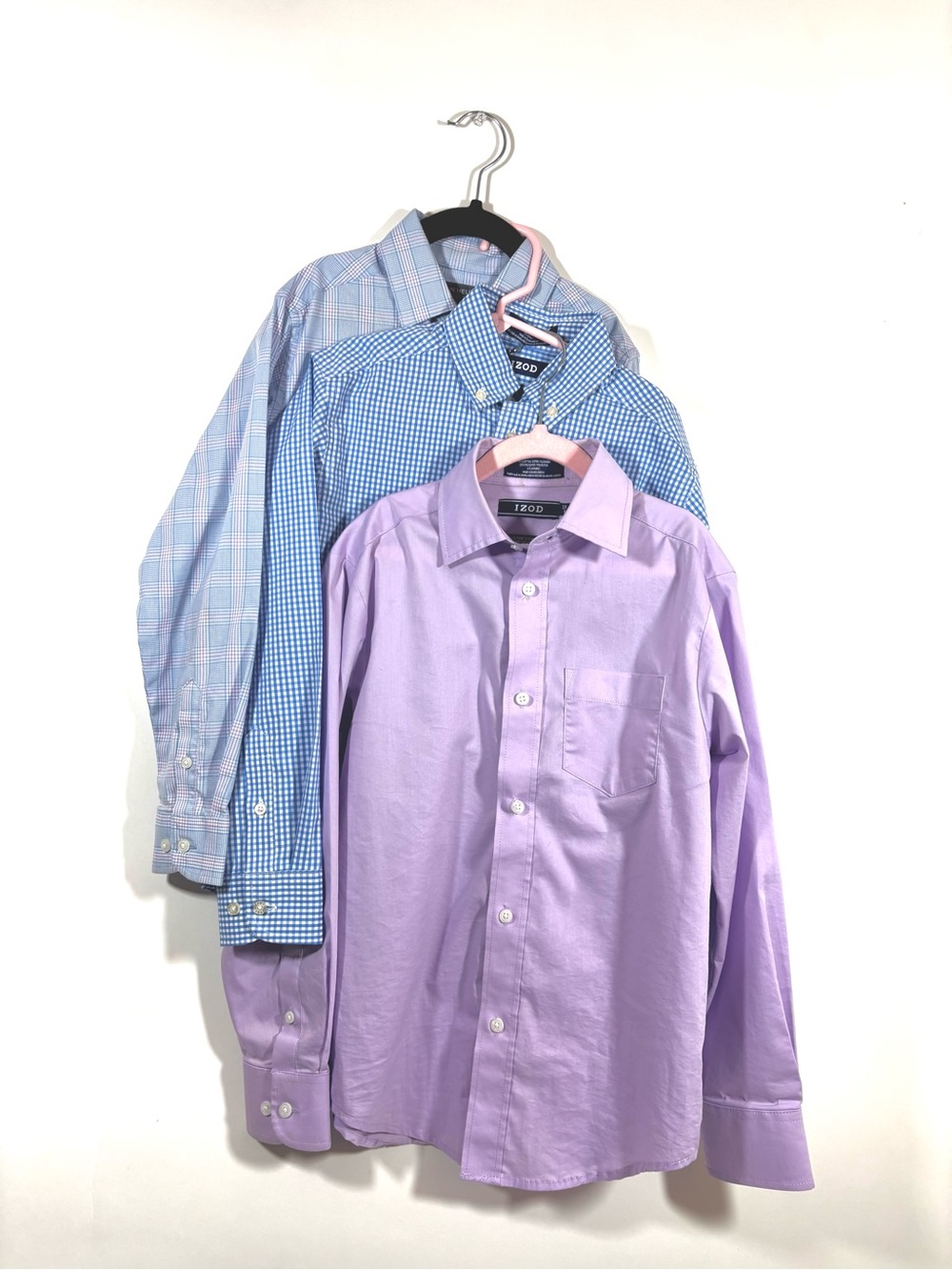 Boys Size 8 Dress Shirt Bundle - Lot of 3 Unworn - IZOD & Chaps